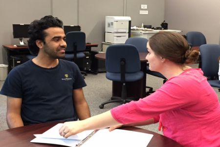 students during a tutoring appointment at the Academic Success Center at Texas Wesleyan