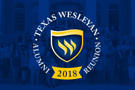 Texas Wesleyan alumni reunion logo 2018