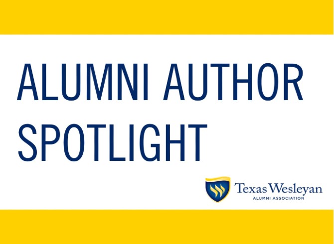 Alumni Author Spotlight graphic for Alumni Association.