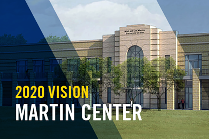 The new Nick and Lou Martin University Center is a part of the 2020 Vision