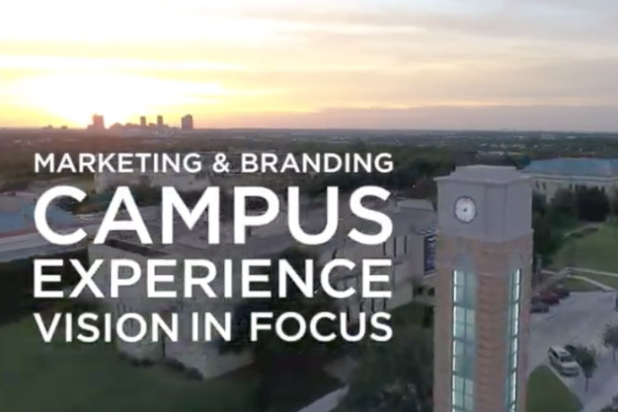 Photo of campus as part of 2020 Vision in Focus video on campus visits