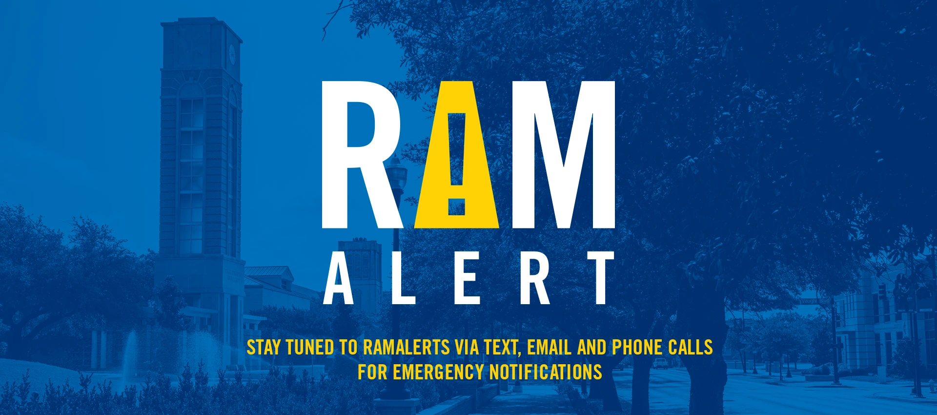 pay attention and sign up for ramAlerts