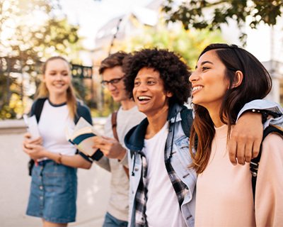 A group of students Hanging out