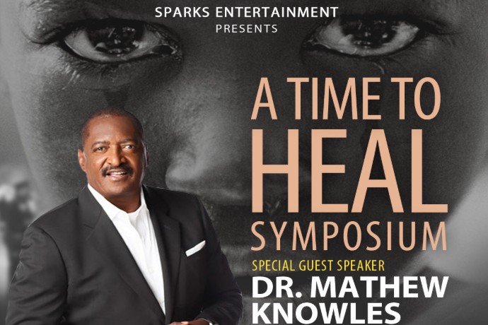 A snipet of the flyer for the A Time To Heal Symposium 