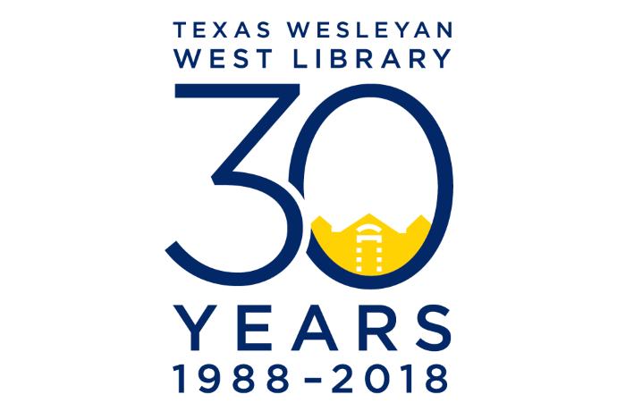West Library 30th Anniversary logo