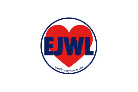 This is an image of a red heart with the letters EJWL in front of the heart
