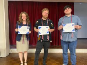 Students with certificates