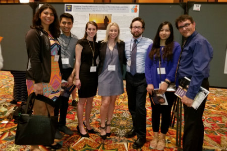 Photo of a group of Texas Wesleyan students at Psychology conference in Houston