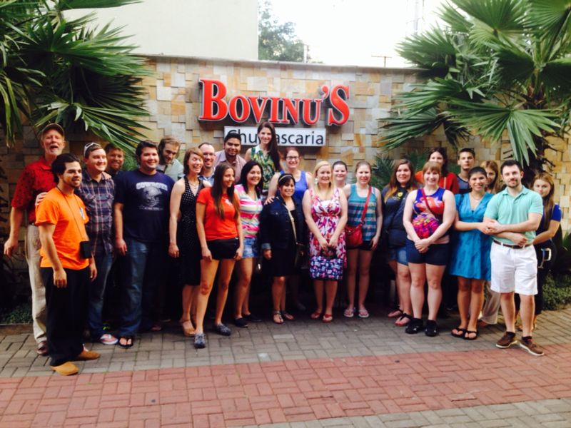 Music students from Texas Wesleyan University in Fort Worth, Texas visit Brazil Jan. 2-13, 2013.