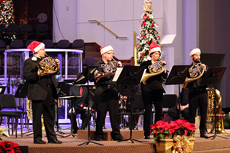 Deck the halls with the Fort Worth Symphony Brass Ensemble and Assistant Conductor Daniel Black in a performance of holiday favorites featuring special guests, the Dorothy Shaw Bell Choir, at 7:30 p.m. on Friday, Dec. 19, in Martin Hall.

