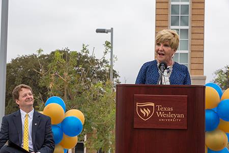 More than a thousand people gathered at Texas Wesleyan University on Oct. 22 to celebrate the Rosedale Renaissance and the transformation it brings to campus and to Southeast Fort Worth.