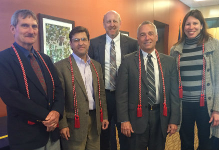 Faculty Scholars Recognition ceremony-- a few recipients of the 2014 award