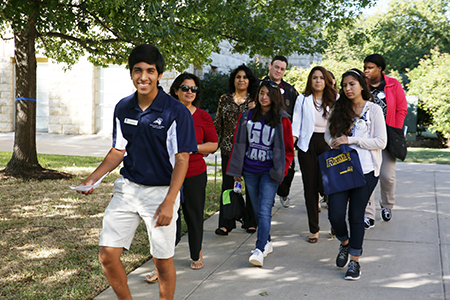 Blue and Gold Day is a special admissions event that invites area high school students and transfer students to campus to get a feel for 