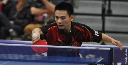 Photo of Yahao Zhang from the US National Table Tennis team trials March 2013.