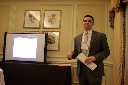 Shane Naterman giving a presentation.