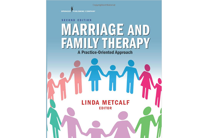 Photo of cover for the book Marriage and Family Therapy, edited by Dr. Linda Metcalf.