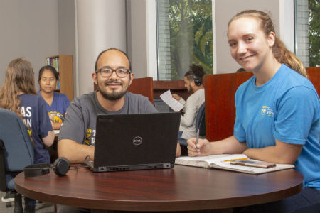 students studying in the Academic Success Center