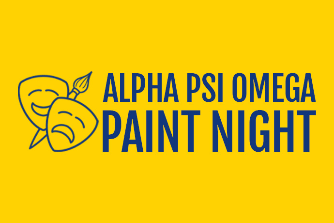 Alpha Psi Omega Paint Night Theatre Wesleyan Graphic