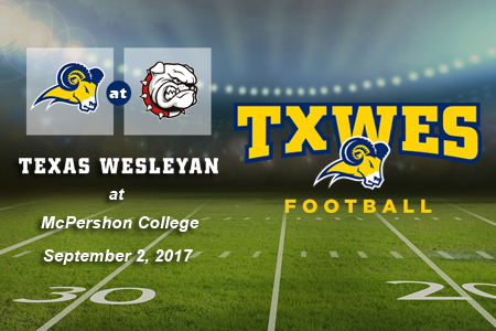 Texas Wesleyan Football opens season at McPherson on September 2, 2017.