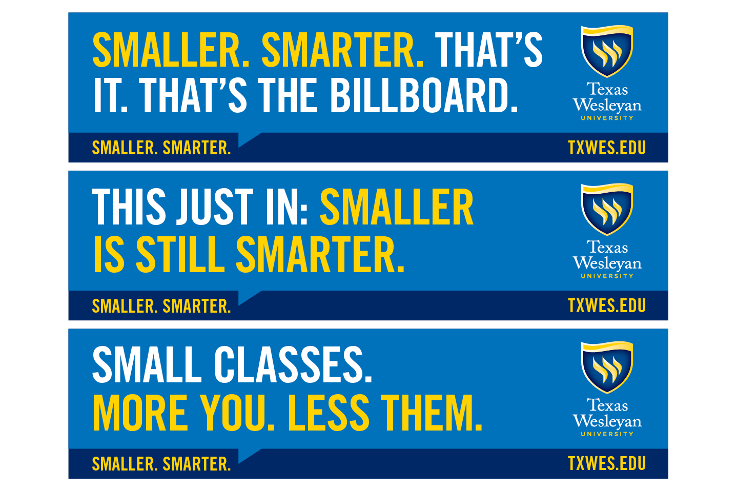 Texas Wesleyan billboards 
