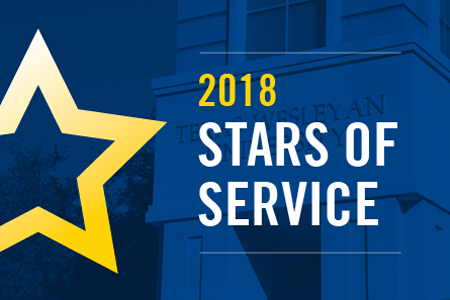 2018 Stars of Service Graphic used for showcasing the annual employee recognition event