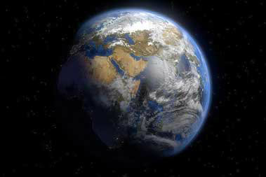 Image of the Earth from space created by ConnieXCX