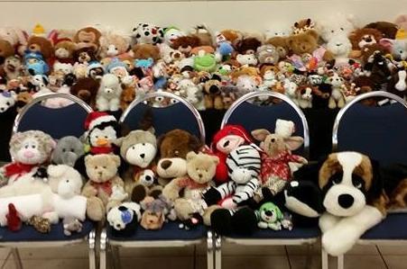 Collection of Bears from 2014. These bears were given to the FWPD to deliver to children in crisis situations. 