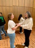 Students Enjoying Valentines Day Salsa Dancing