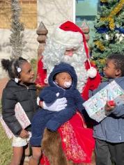 Poly Kids with Santa