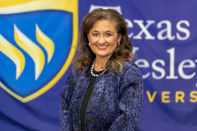 The official Texas Wesleyan University headshot of Patsty Robles-Goodwin