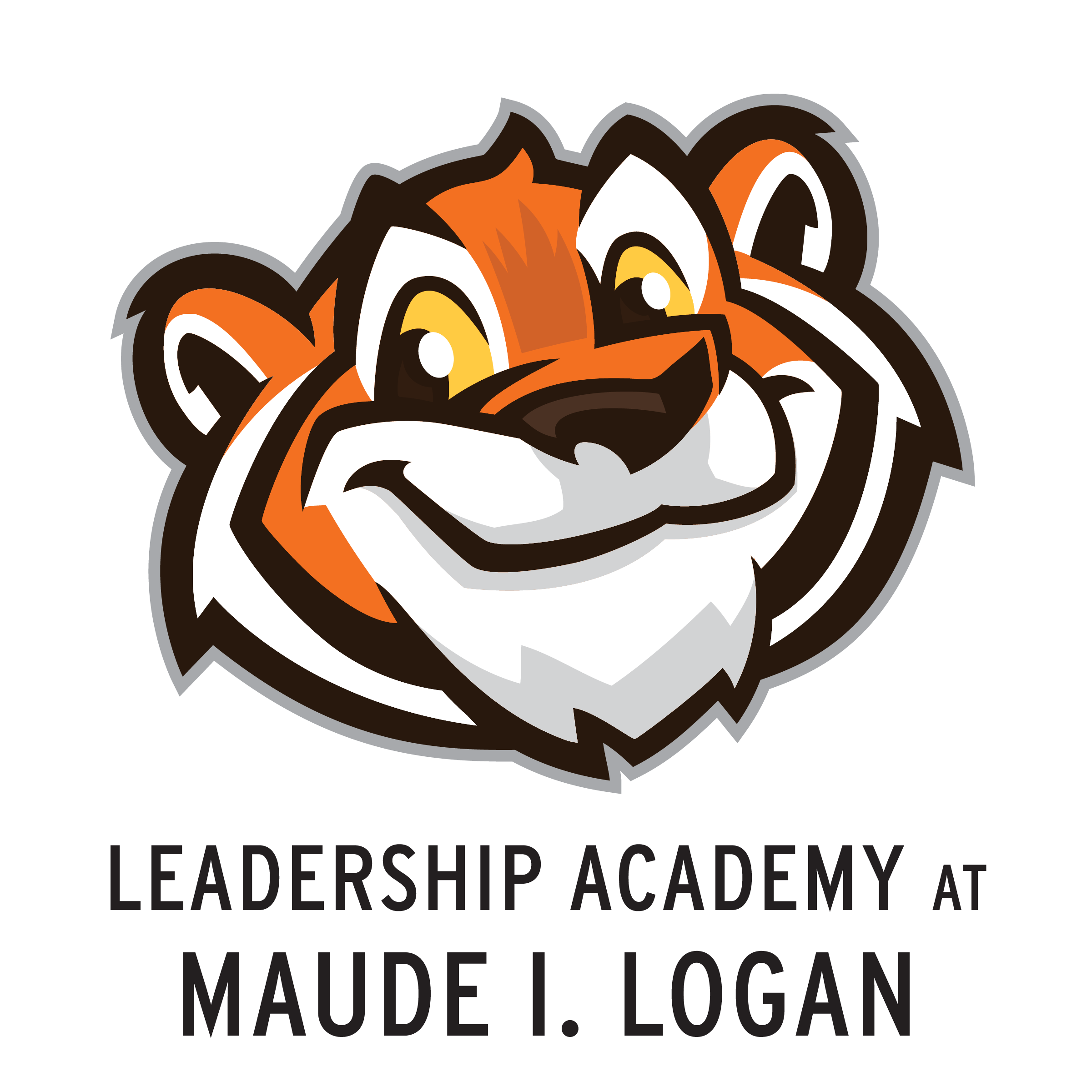 Animated image of tiger serving as Logan Elementary Logo