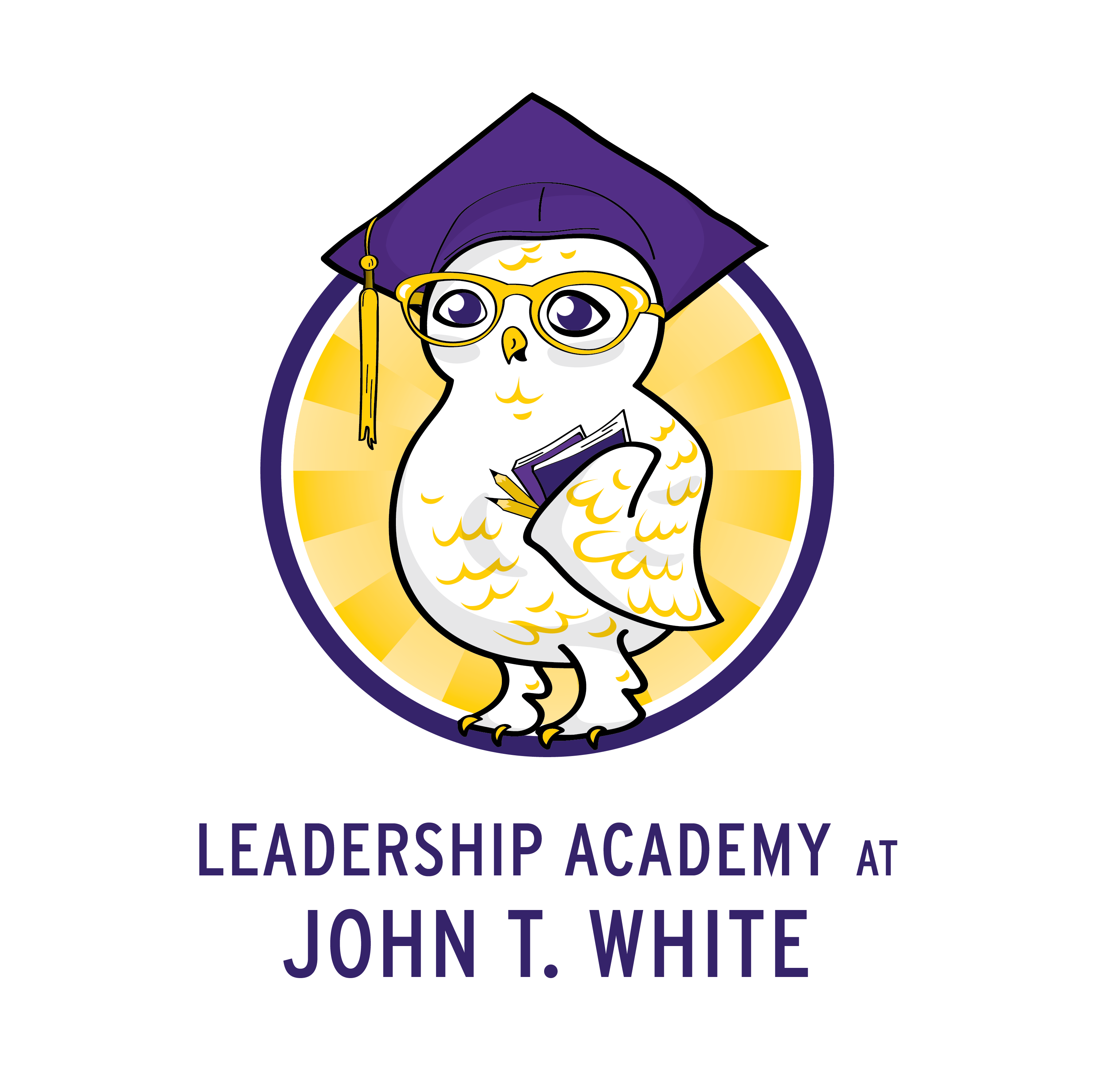 Animated image of owl serving as John T. White logo