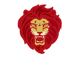 Image of red lion that serves as logo for Forest Oak Middle School.