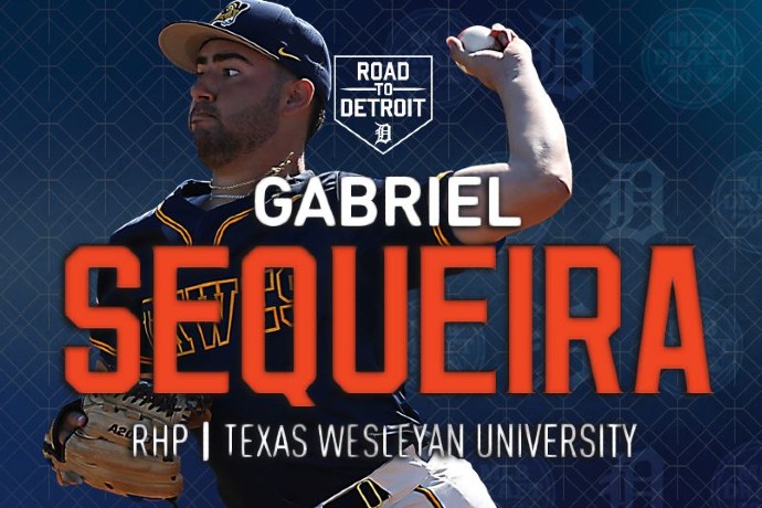 Photo of former TXWES pitcher Gabriel Sequeira, who signed with the Detroit Tigers.
