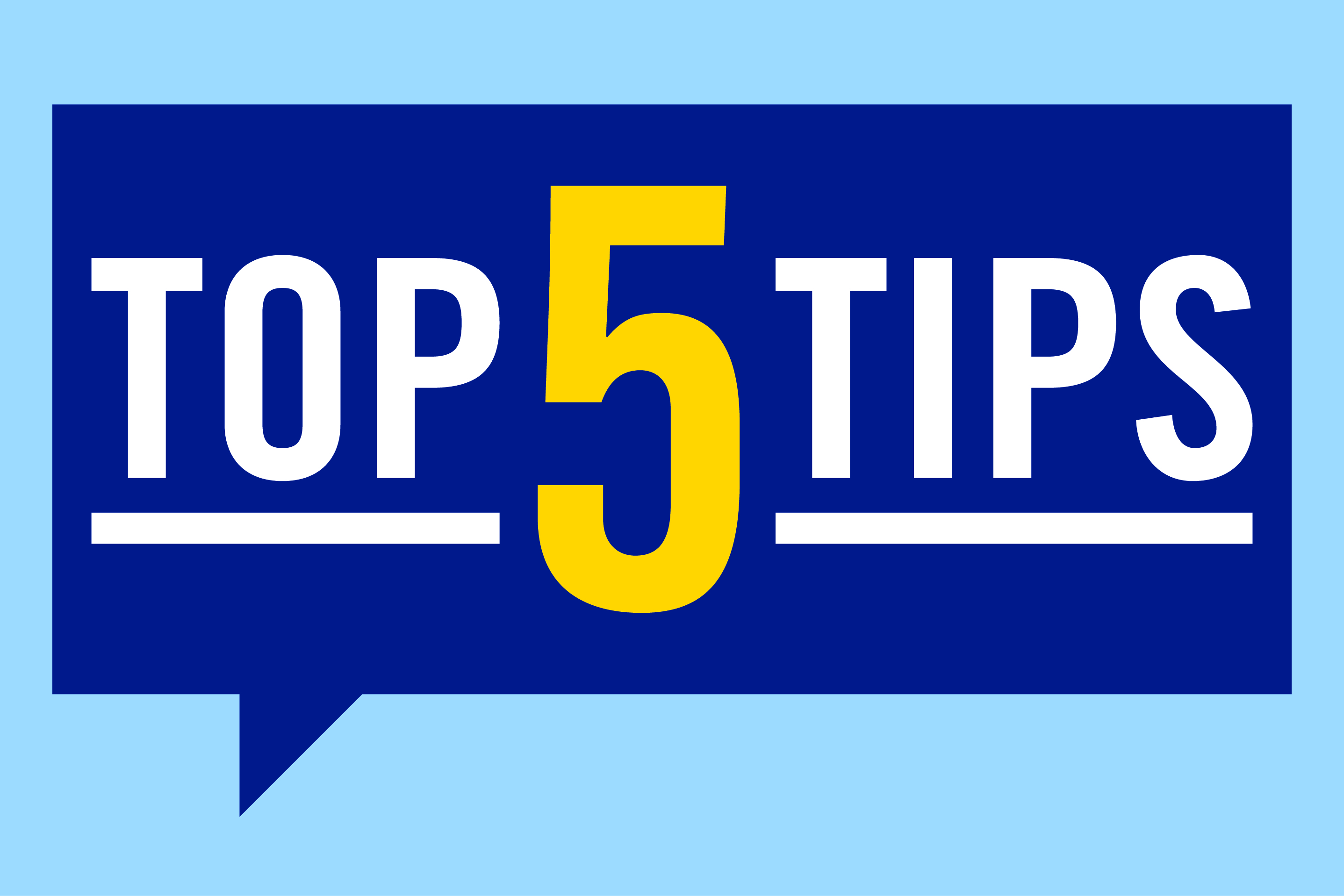 Top five tips image