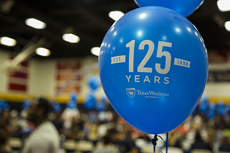 Rams Up! This year's President's Picnic kicked off Texas Wesleyan's 125-year anniversary.