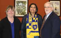 Sandy Myers, Dr. Kalpana Pai and Dr. Allen Henderson